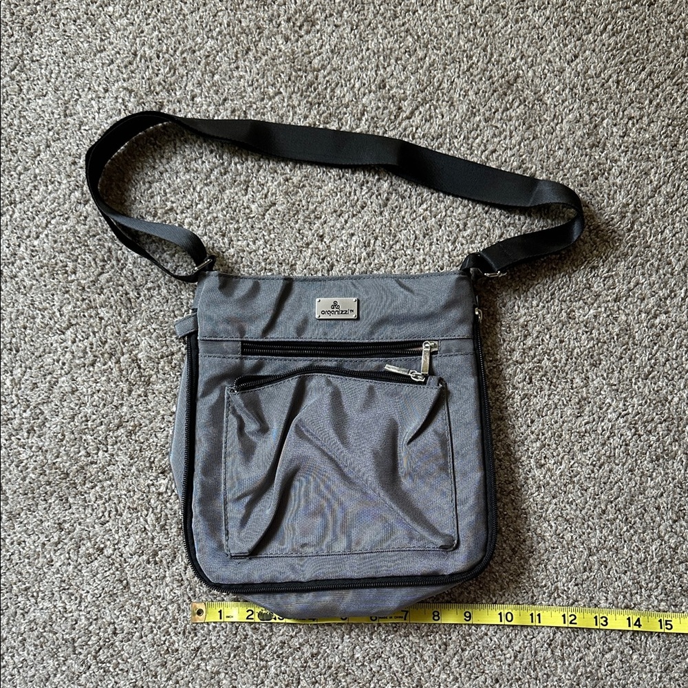 Gray Crossbody Bag